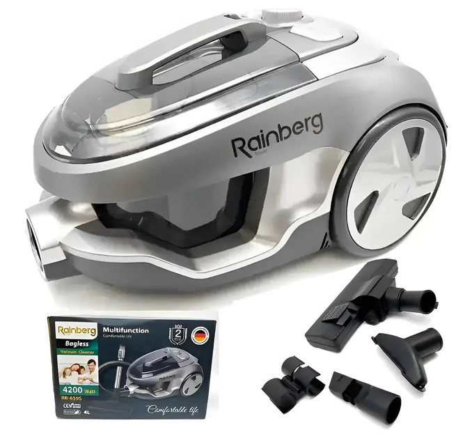 Пилосос колбовий для сухого прибирання Rainberg RB-659S контейнерний (27086887) Пилосос колбовий для сухого прибирання Rainberg RB-659S контейнерний (27086887)
