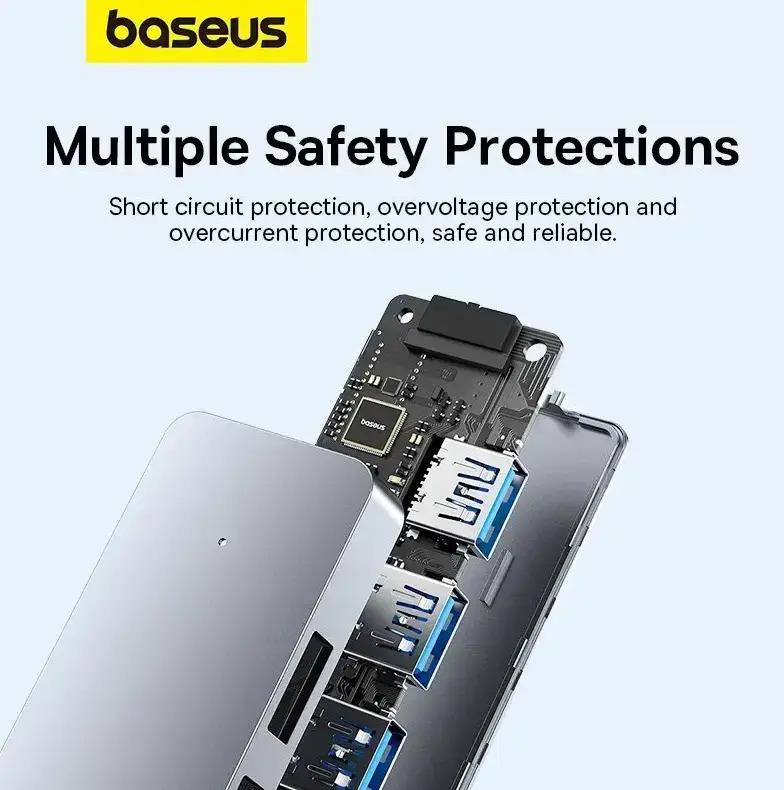 Переходник BASEUS 4 Port Expansion 3.0 4xUSB - фото 8