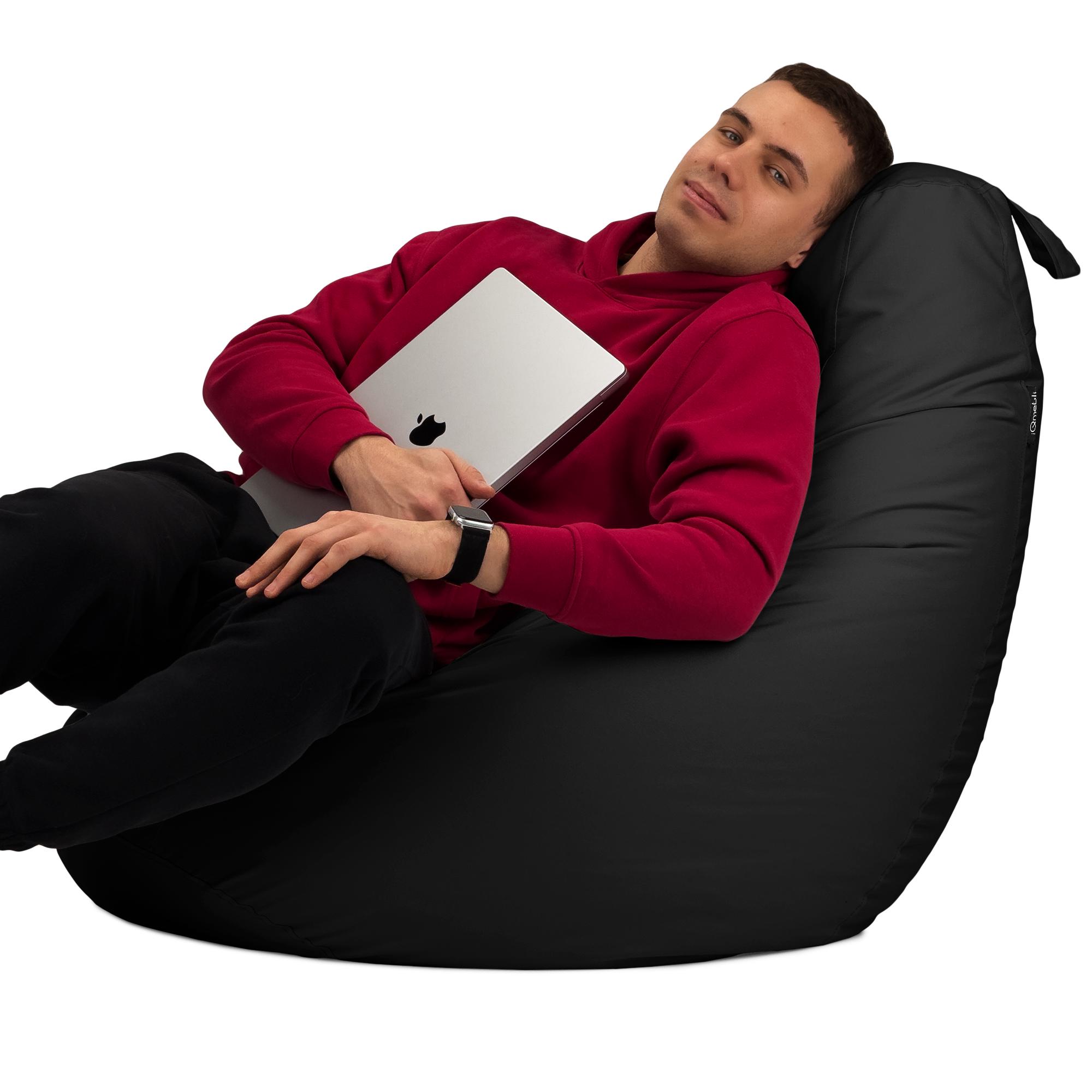 Кресло-мешок Студия Комфорта Груша оксфорд флекс 120х85 см Черный (901220) - фото 3 Кресло-мешок Студия Комфорта Груша оксфорд флекс 120х85 см Черный (901220) - фото 3