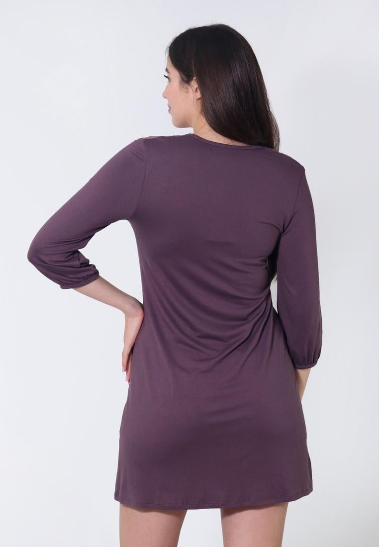 Ночная рубашка N.EL 1260-92-1 M Кофейный - фото 2 Ночная рубашка N.EL 1260-92-1 M Кофейный - фото 2