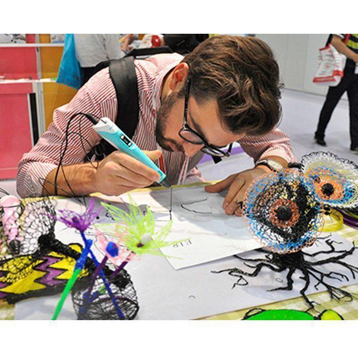 3D-ручка с LCD-дисплеем Pen 2 для рисования Фиолетовый (2474755287) - фото 5