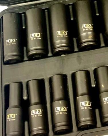 Набір головок LEX LXIS16E ударні 1/2" 10-32 мм 16 шт. - фото 3