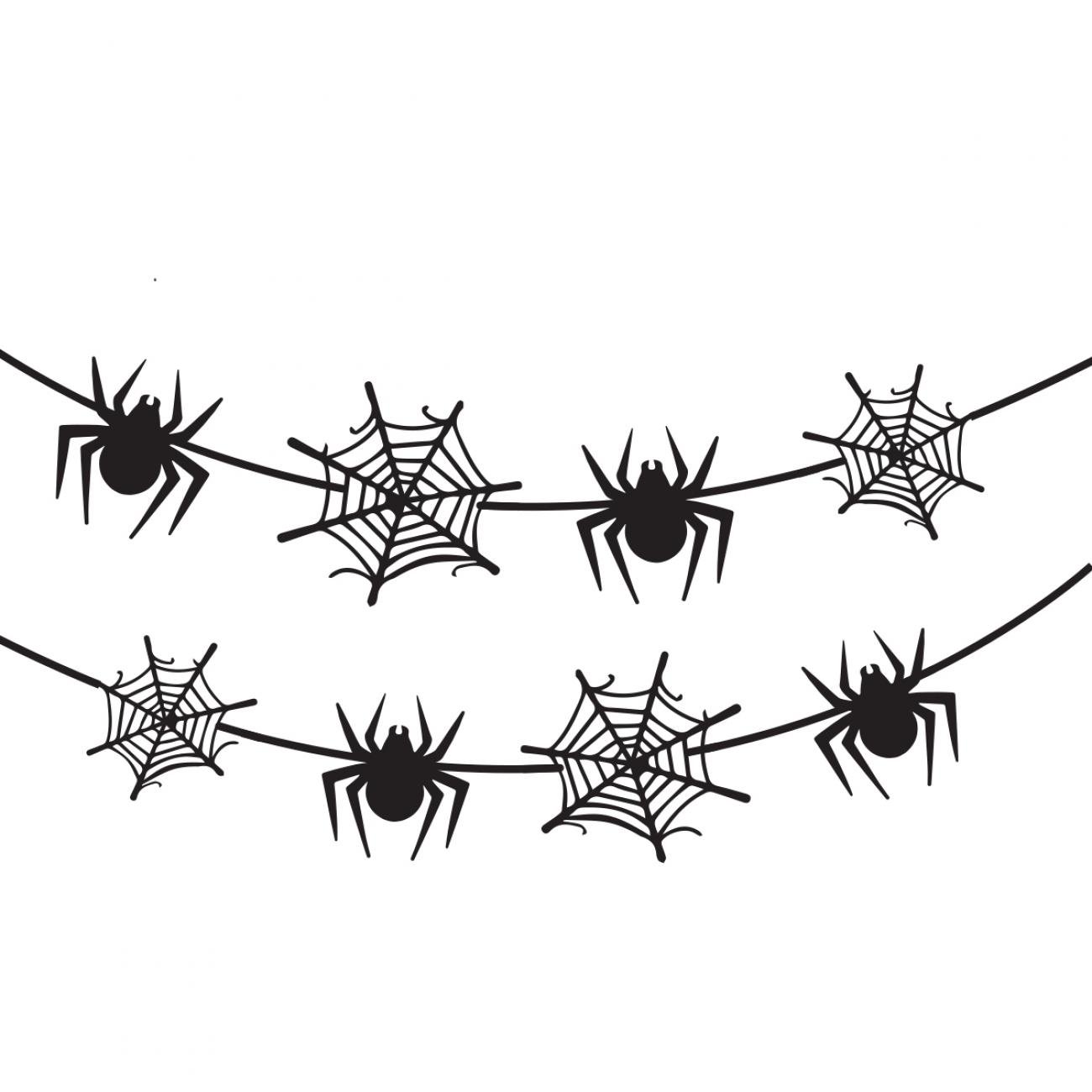 Гірлянда паперова фігурна Yes! Fun Halloween Spider Webs 13 фігурок 3 м (801182)