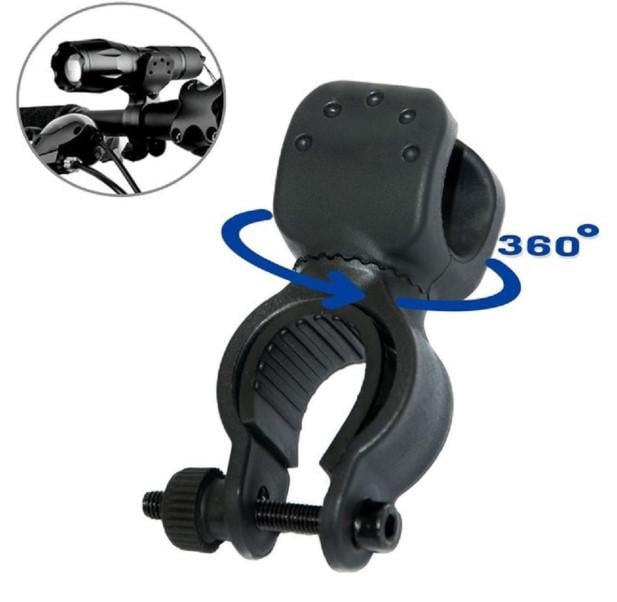 Держатель крепления фонаря на руль велосипеда 8x3,5 см (LU000819) - фото 2