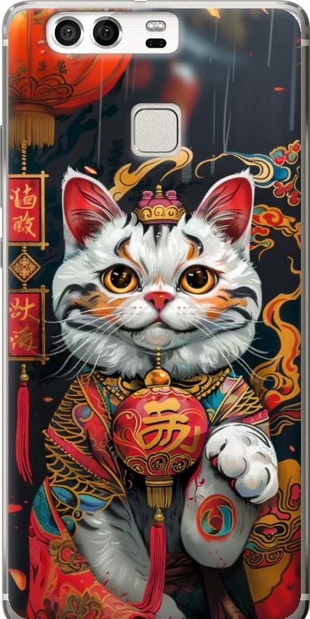 Чехол на Huawei P9 China Cat v2 (6135u-347-42517)