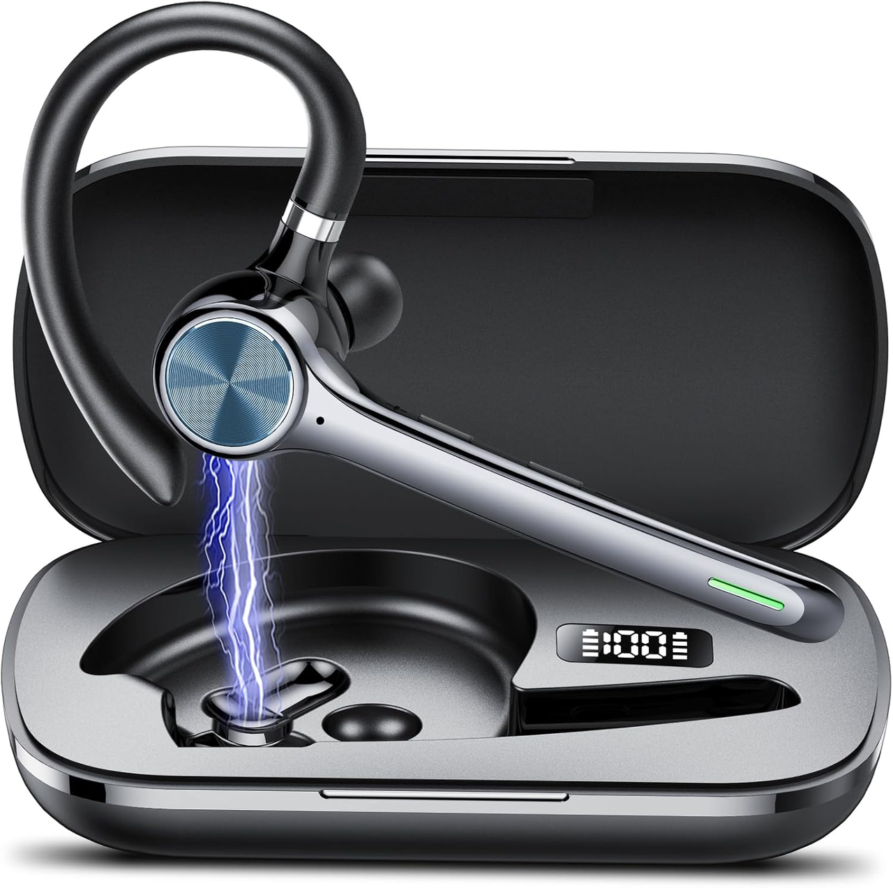 Беспроводная гарнитура Hoxe Bluetooth V5.3/100H Talk Handsfree с двойным шумопоглощением ENC и выключением микрофона (2927526814)