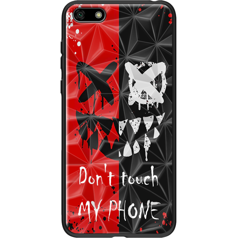 Чехол BoxFace Huawei Y5 2018 Bad Smile Черный силикон с призмой (33370-up2468-37850)