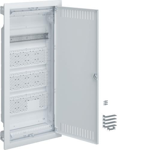 Распределительный щит VOLTA Hager 4 ряда металлический 348х755,5х94,5 мм IP30 встраиваемый мультимедийный (VU48NWB)