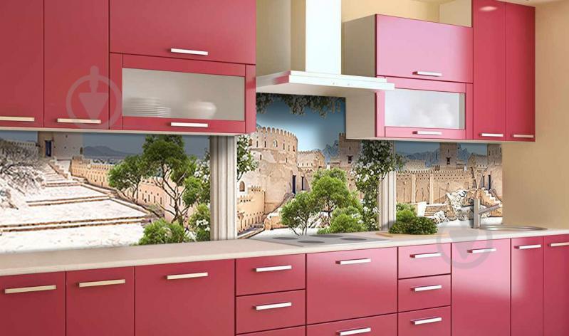 Наклейка виниловая кухонный фартук  Zatarga  "Замок в Пустыне"  650х2500 мм