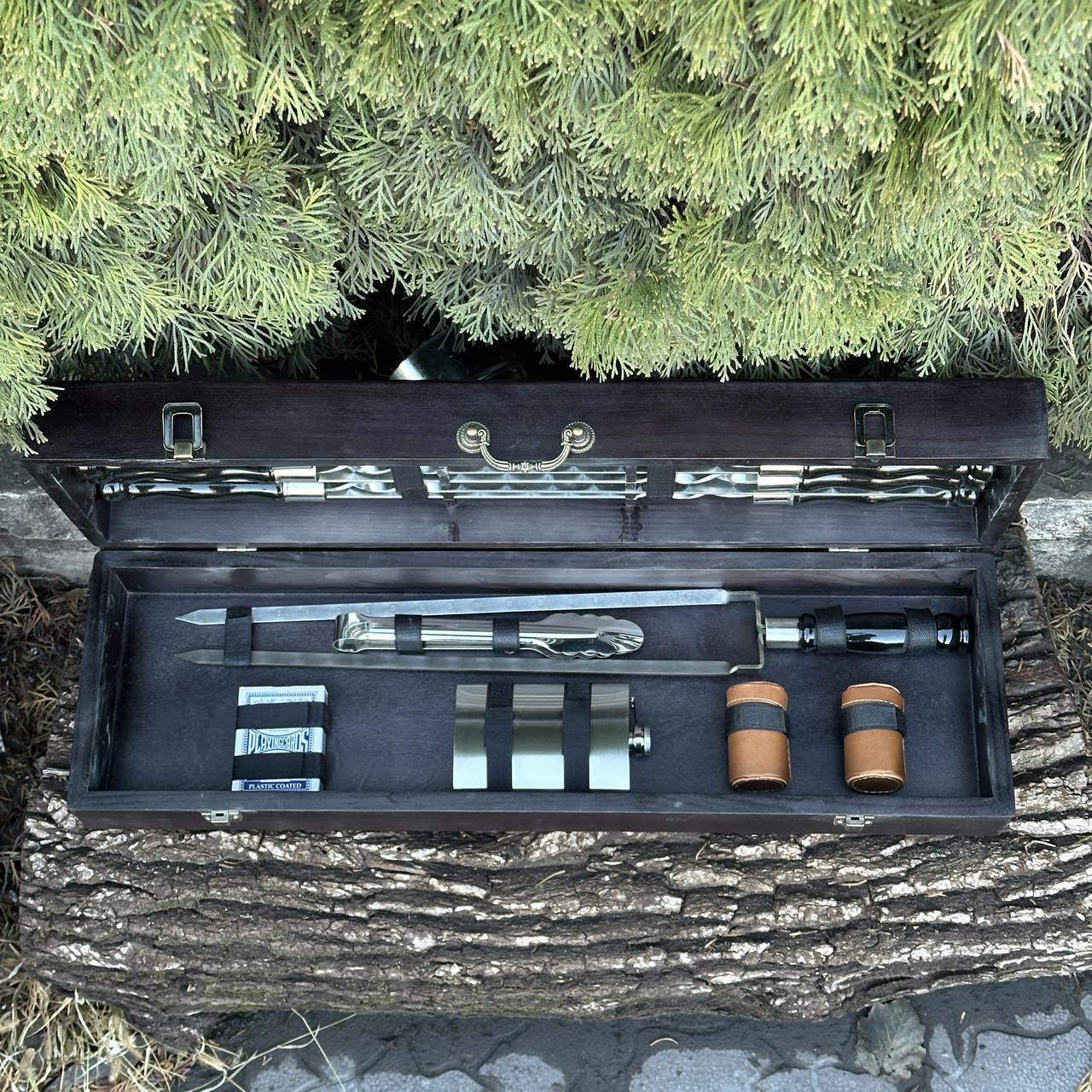 Набор подарочный для барбекю Mzavod Казак Черный (27728892) - фото 5 Набор подарочный для барбекю Mzavod Казак Черный (27728892) - фото 5