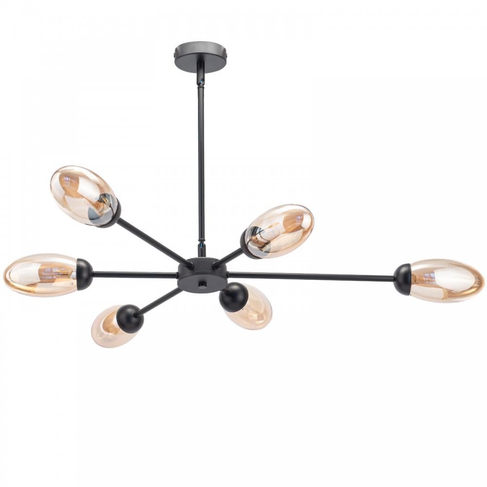 Потолочная люстра с лучами Nivis Black (PL-00101/BLK) Потолочная люстра с лучами Nivis Black (PL-00101/BLK)