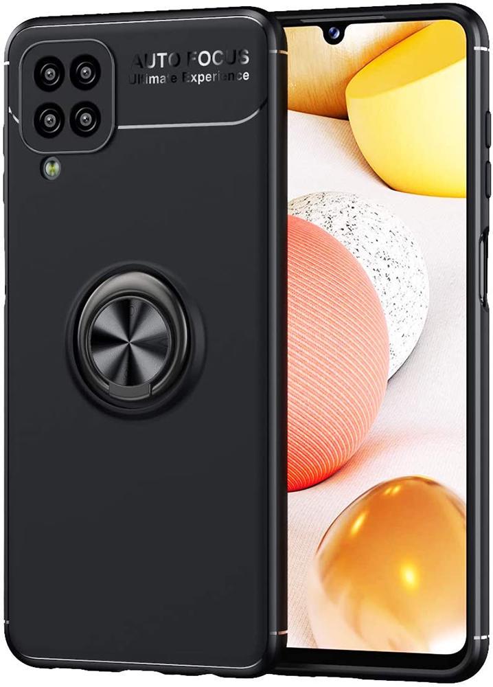 Чехол с кольцом Auto Focus для Samsung Galaxy M12 M127 Black (22786-2B)