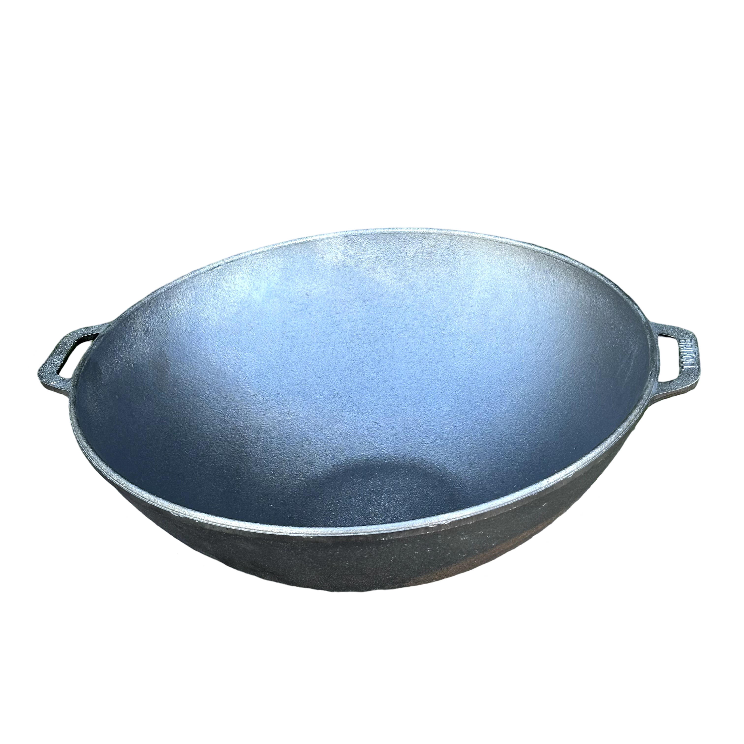 Сковорода для відкритого вогню WOK-08 чавунна на 8 л з кришкою Сірий (136-17-4827005590871) - фото 4 Сковорода для відкритого вогню WOK-08 чавунна на 8 л з кришкою Сірий (136-17-4827005590871) - фото 4