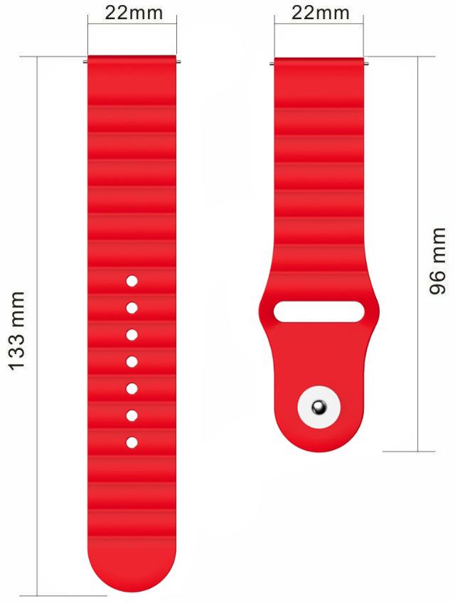 Ремешок Wave для Haylou Smart Watch RT LS05S 22 мм Red (23209-2D) - фото 4 Ремешок Wave для Haylou Smart Watch RT LS05S 22 мм Red (23209-2D) - фото 4