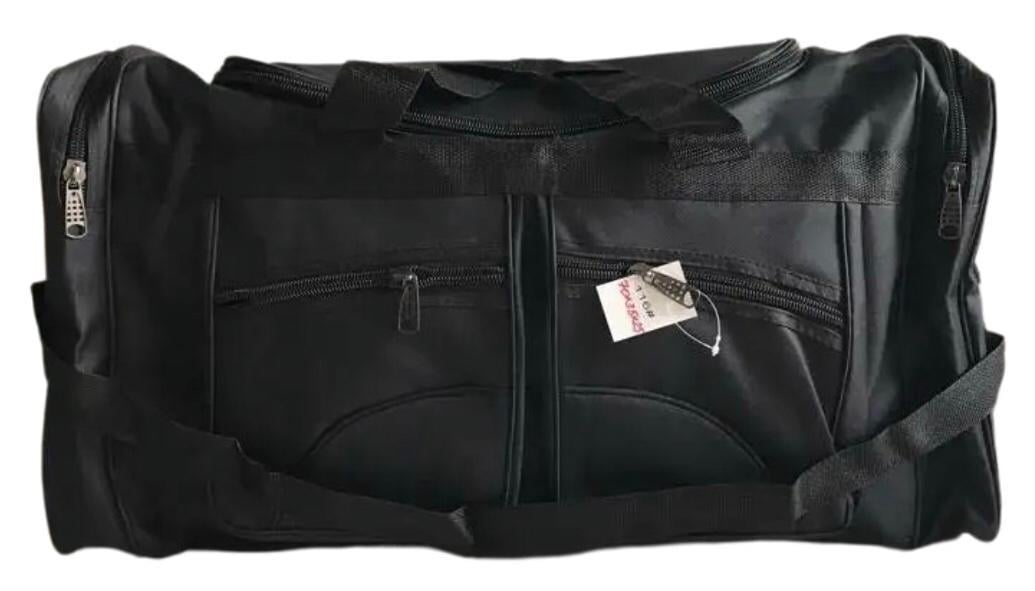 Сумка дорожная с боковыми карманами и длинным ремнем через плечо 70 л Черный (116)