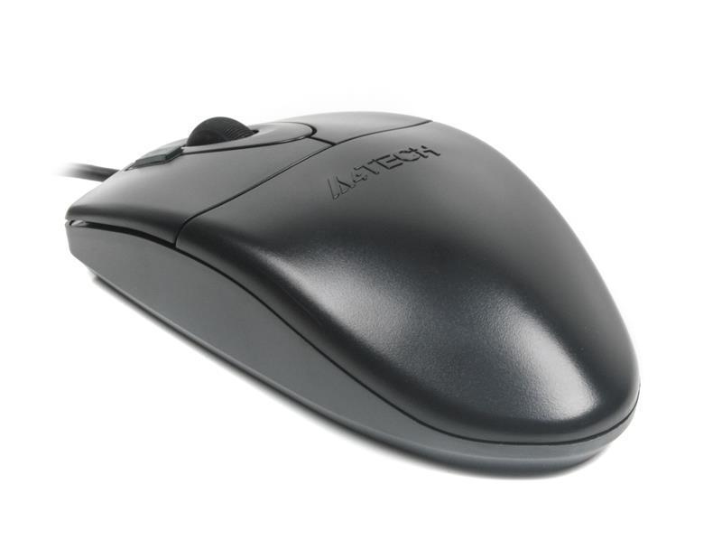 Компьютерная мышка проводная A4Tech OP-620DS Black (26712259) - фото 2