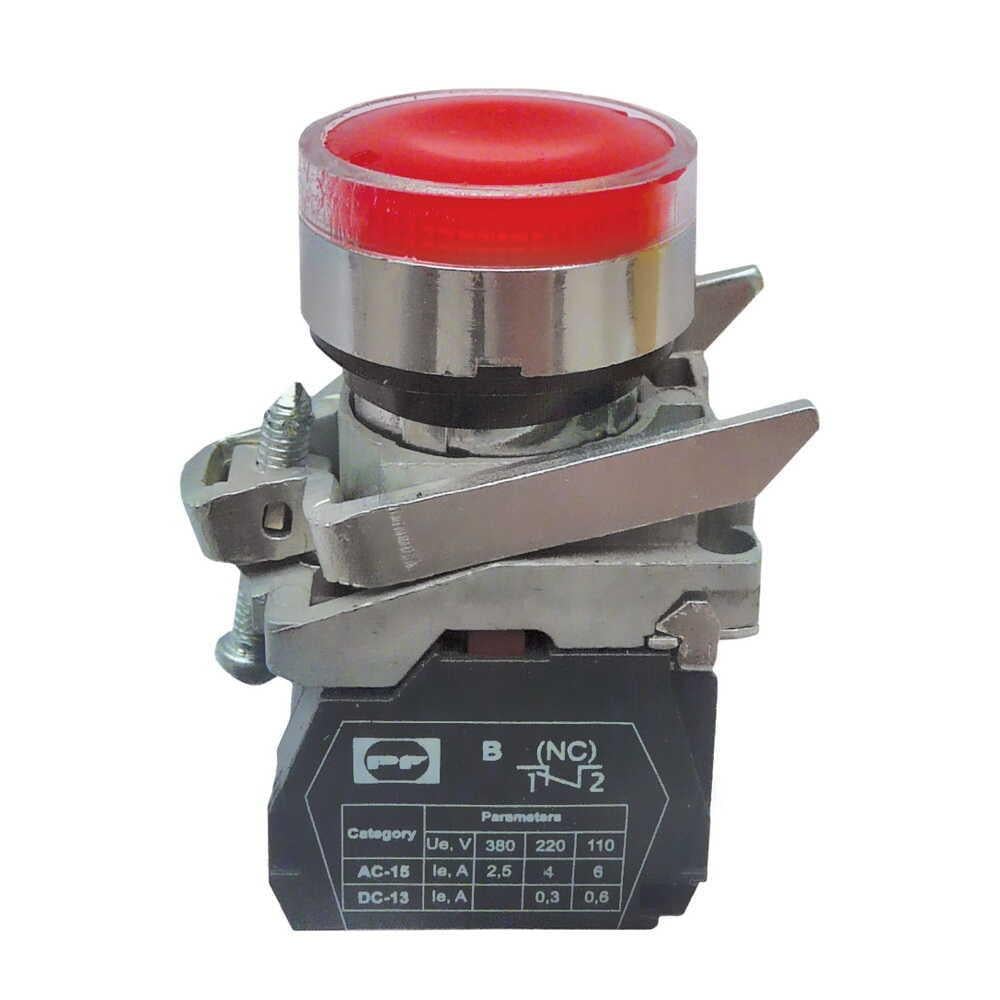 Кнопка Стоп АСКО-УКРЕМ FPPCPIR230 1NC Промфактор без фиксации Красный (00000052143)