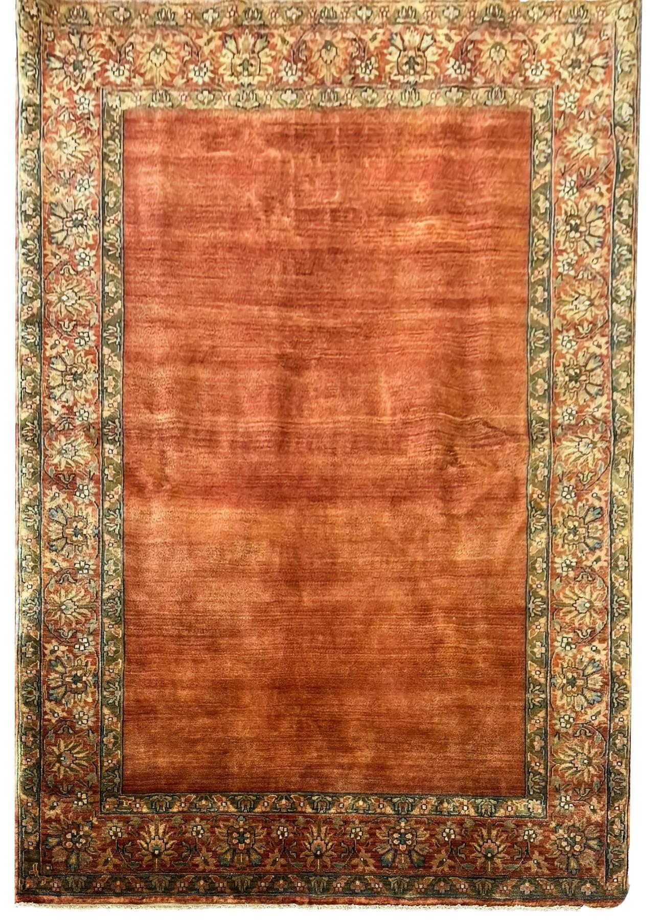 Ковер ручной работы Samarkand 166x237 см Copper-olive (103531623)