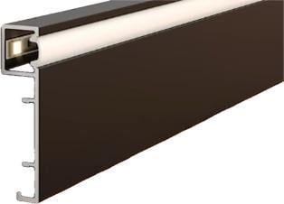 Плинтус алюминиевый ALU-LED5012-2N LED-подсветка бок 50х12,6х2500 мм Черный (23256099) - фото 3 Плинтус алюминиевый ALU-LED5012-2N LED-подсветка бок 50х12,6х2500 мм Черный (23256099) - фото 3