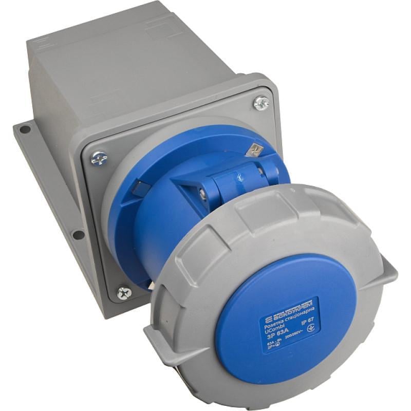 Розетка стационарная АСКО-УКРЕМ полиамид серии UСombi 3P 63A IP 67 (A0080010145)