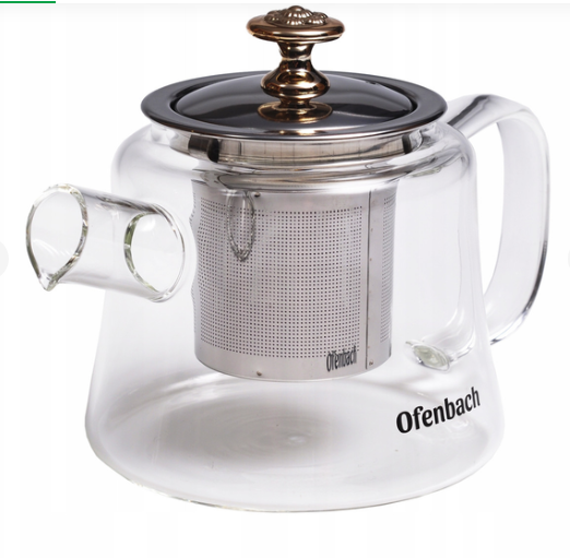 Заварник Ofenbach стекло/нержавеющая сталь со съемным ситечком 1100 мл (100617L) Заварник Ofenbach стекло/нержавеющая сталь со съемным ситечком 1100 мл (100617L)