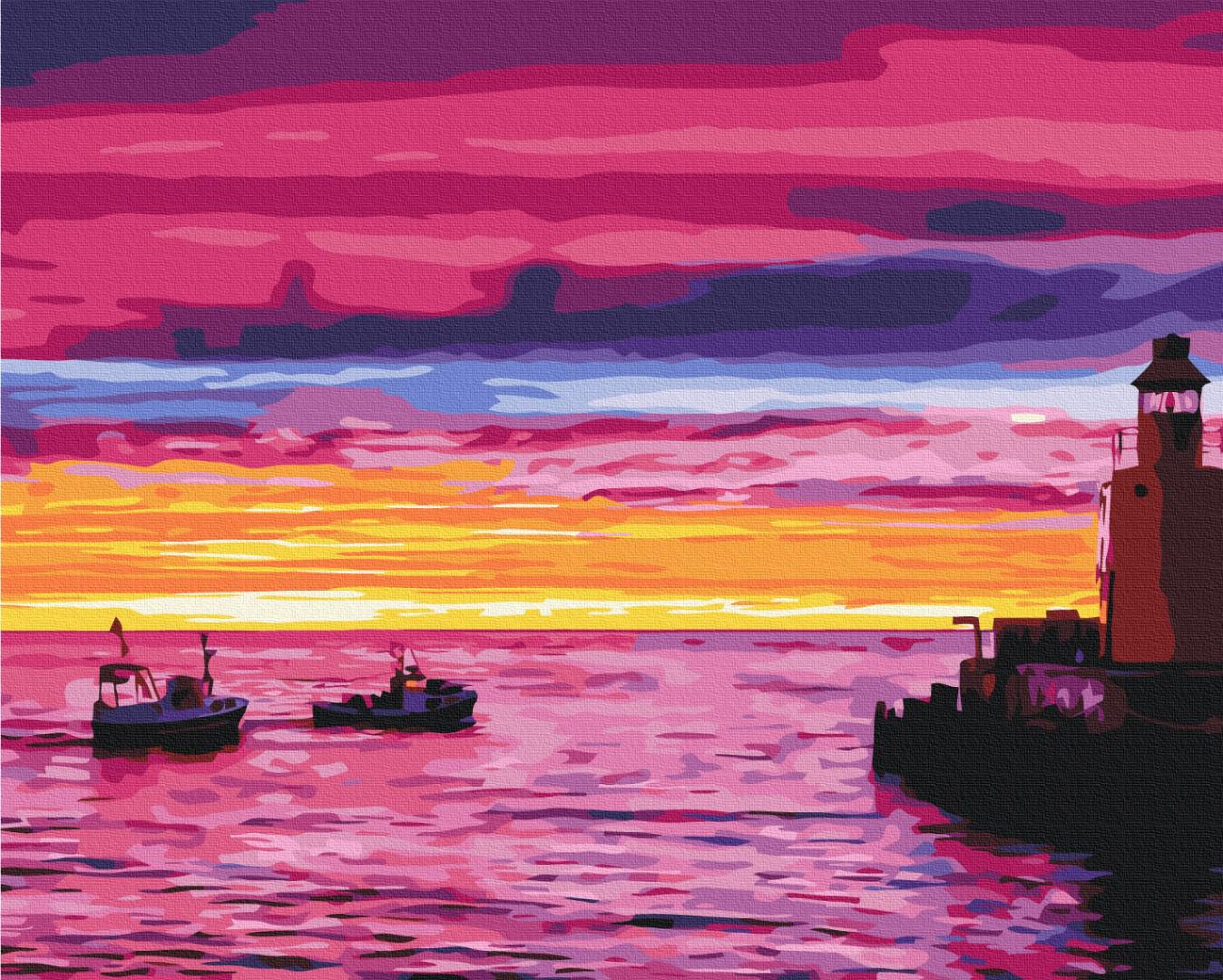 Картина по номерам Brushme Закат на причале 48x60 см (BS21542L) Картина по номерам Brushme Закат на причале 48x60 см (BS21542L)