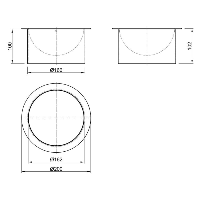 Система под ведро для мусора в столешницу Ferro Fiori нержавеющая сталь d 200 мм Алюминий (169883) - фото 8