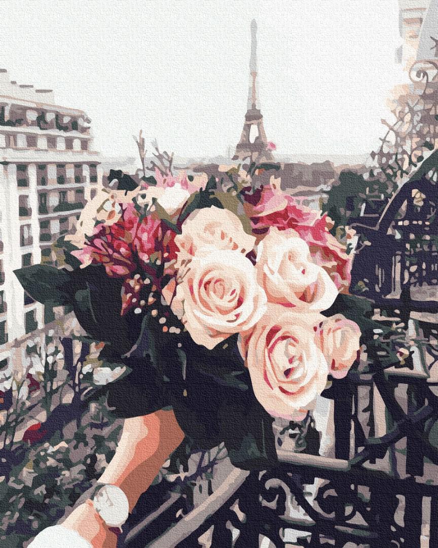 Картина по номерам Brushme Rainbow Art Розы в париже 40х50 см  (BRM32929)