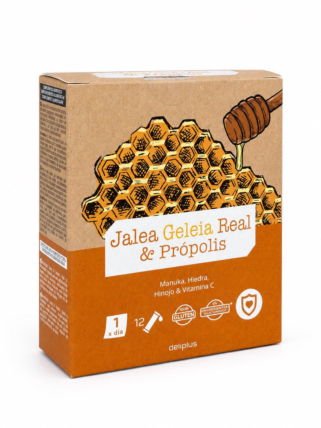 Комплекс Deliplus с маточным молочком прополисом и медом манука Jalea Geleia Real & Própolis