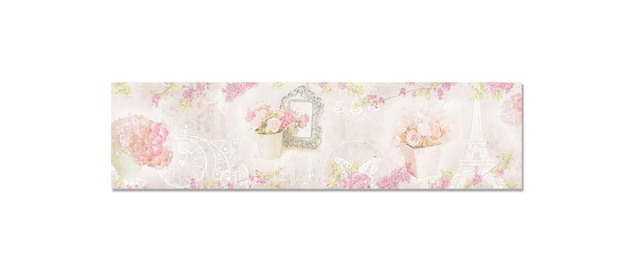 Наклейка виниловая на кухню Zatarga Цветы и Достопримечательности 650х2500 мм (1283915317)