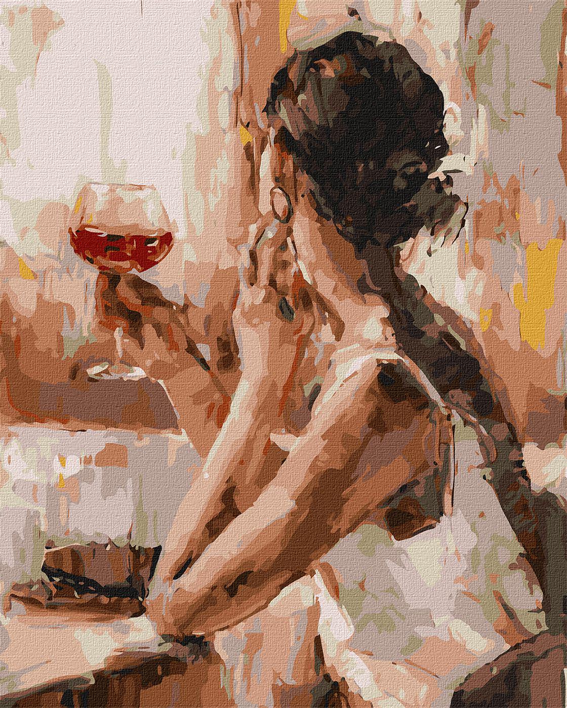 Картина по номерам Идейка Загадочная незнакомка 40x50 см (KH4843)