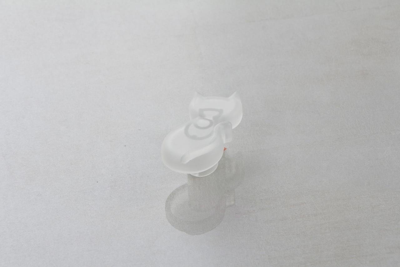 Меблева ручка Poliplast Кошеня РП-10 Прозорий білий (16096)