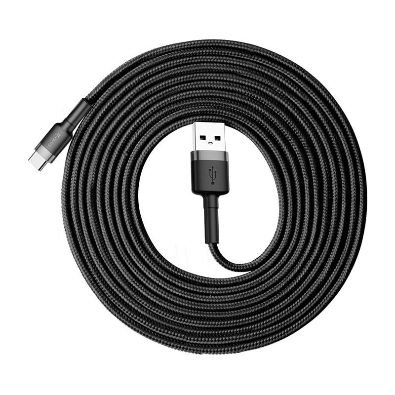 USB кабель BASEUS Type-C cafule 3 м 2 A Black - фото 2