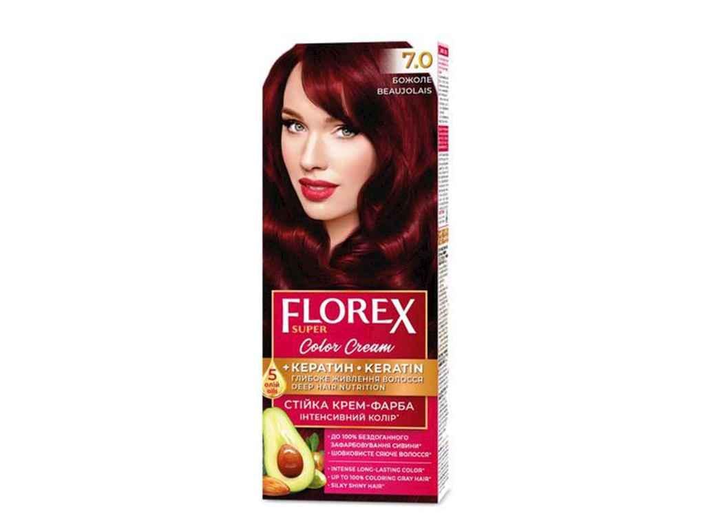 Крем-краска для волос Florex Кератин 7.0 Божоле (904004)