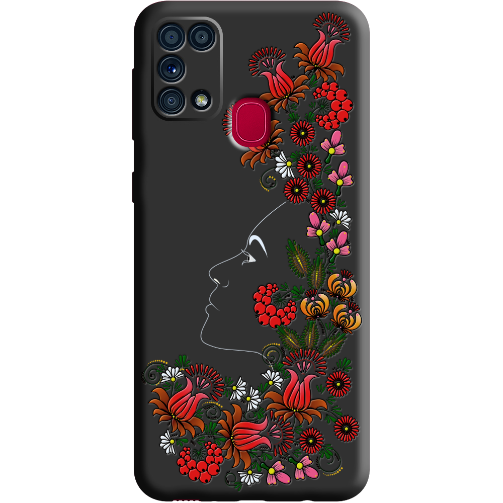 Чохол Boxface Samsung M315 Galaxy M31 3D Ukrainian Muse Чорний силікон (39091-bk64-39654)