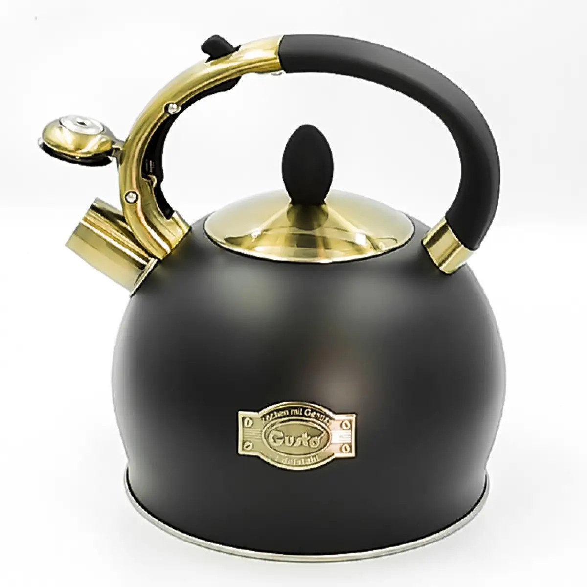 Чайник со свистком Gusto Шерлок GT-1417-30 3 л Черный (8-6-5143479)