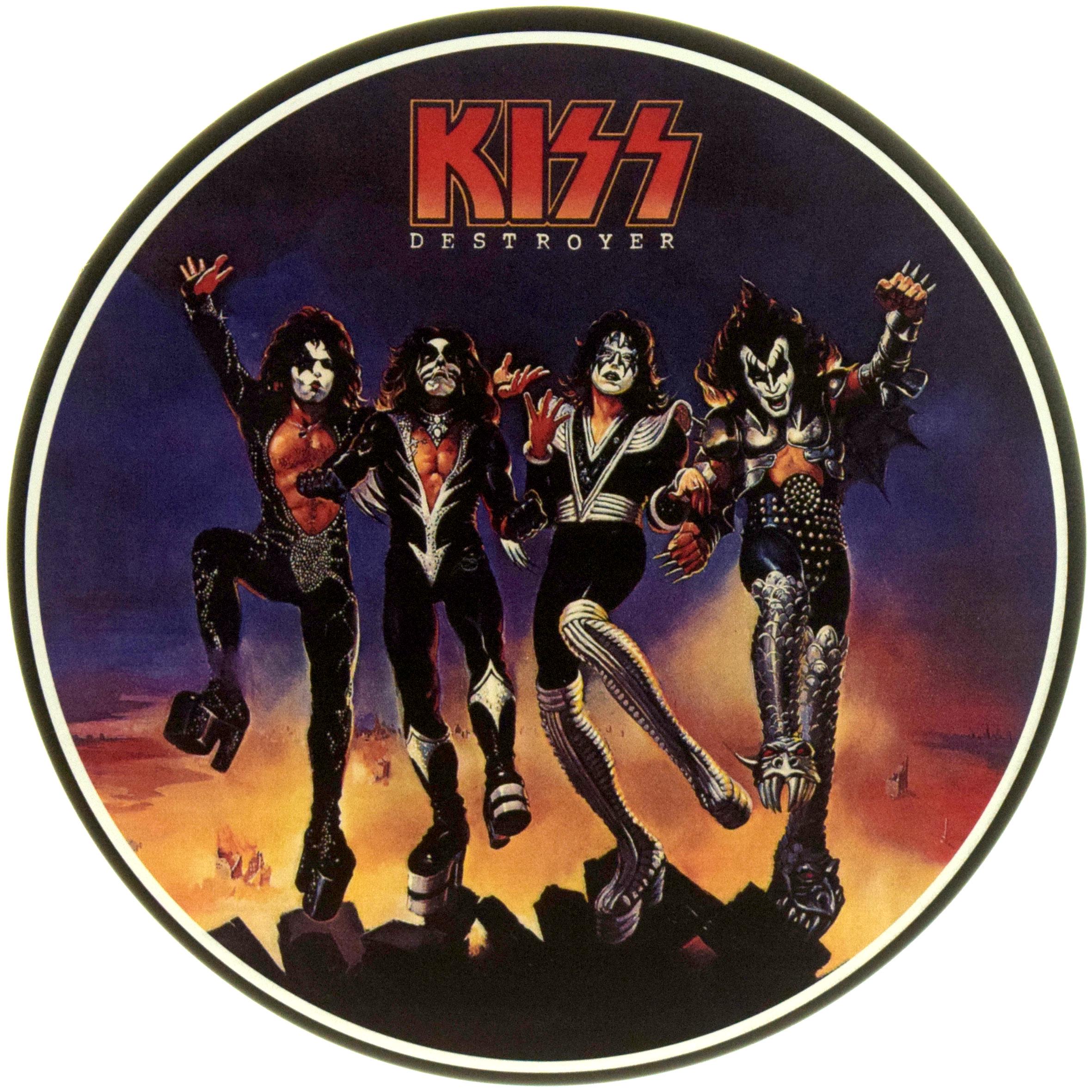 Табличка металлическая "Kiss Destroyer" 30 см (ms-104649)