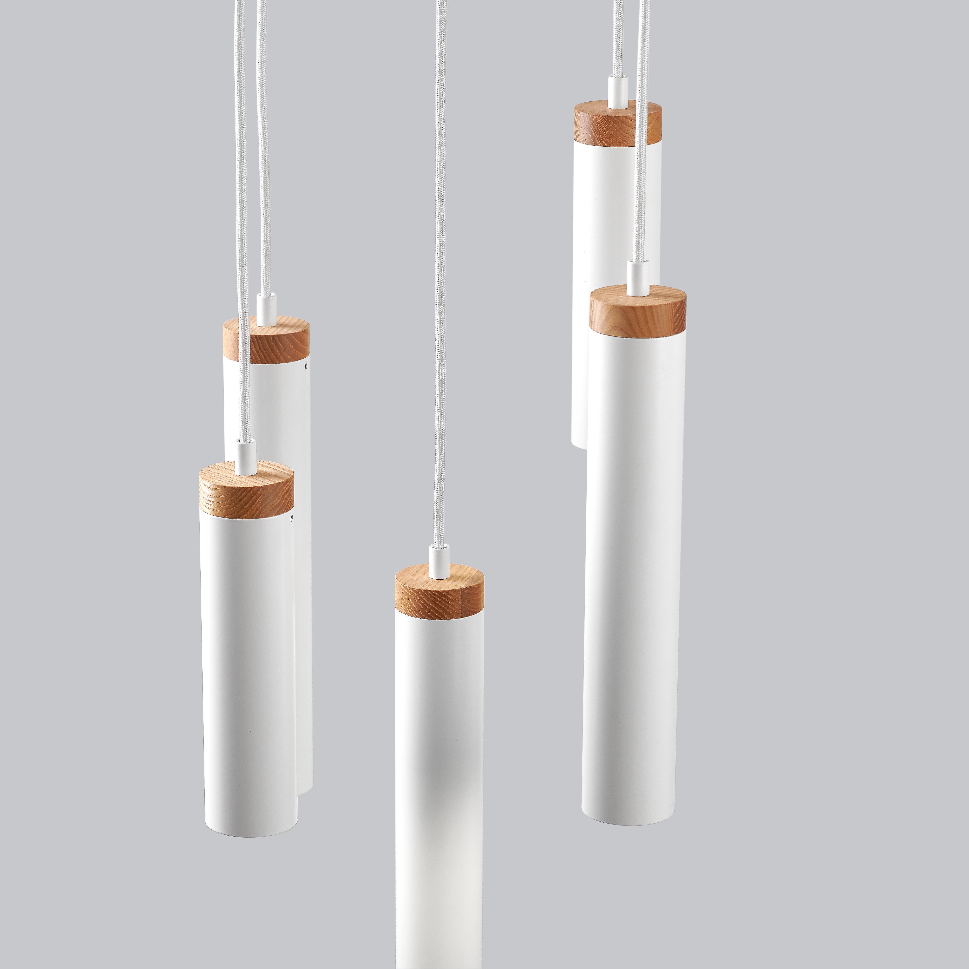 Люстра в стиле лофт для лестничных пролетов Gaff Design Белый (L77) - фото 5 Люстра в стиле лофт для лестничных пролетов Gaff Design Белый (L77) - фото 5