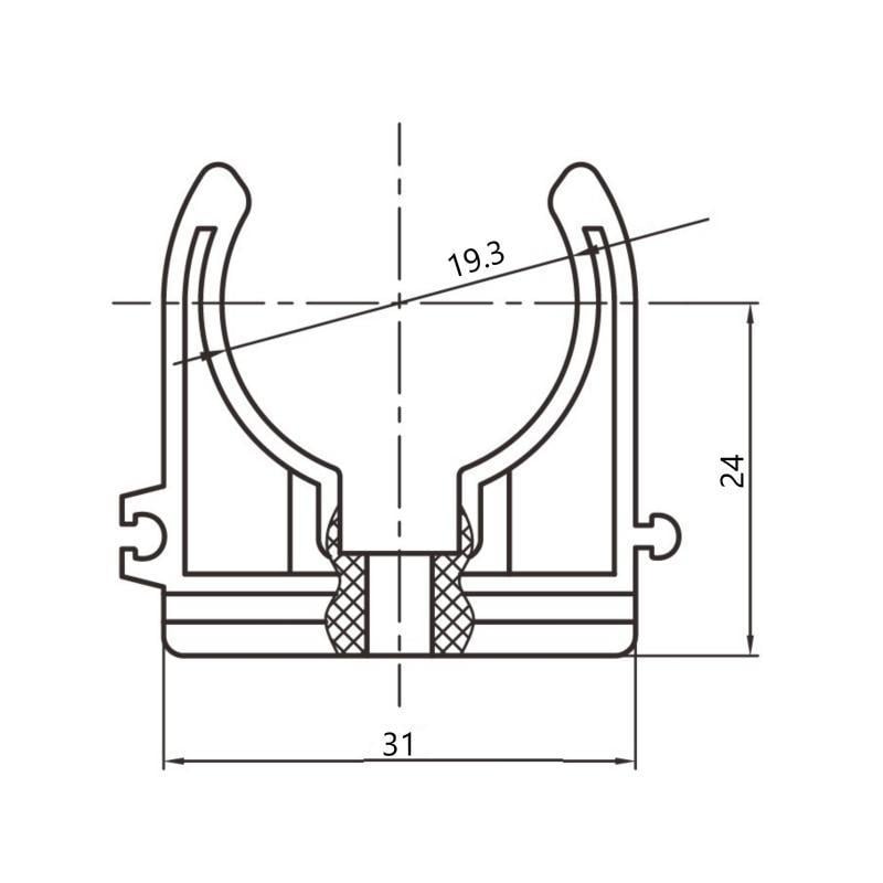 Крепеж Blue Ocean PPR 20 мм Белый (SD00042212) - фото 2 Крепеж Blue Ocean PPR 20 мм Белый (SD00042212) - фото 2