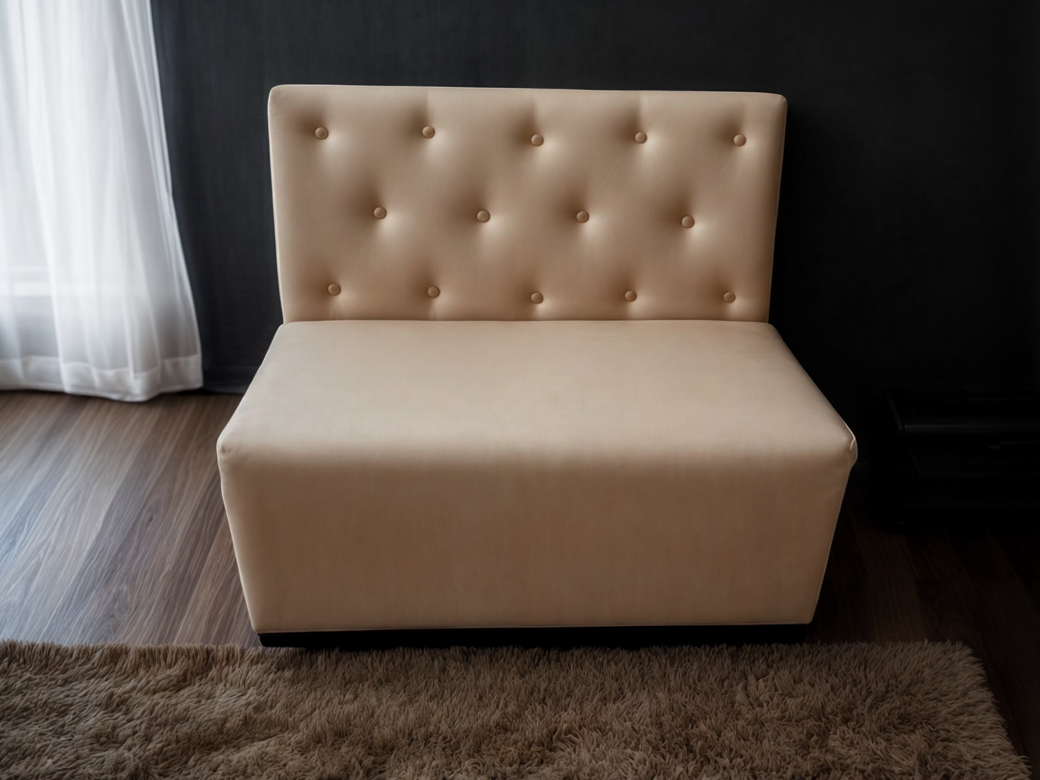 Диван для кафе Tobi Sho Бостон з високою спинкою та гудзиками 1200x630x850 мм шкірозамінник Шампань (2207) - фото 2 Диван для кафе Tobi Sho Бостон з високою спинкою та гудзиками 1200x630x850 мм шкірозамінник Шампань (2207) - фото 2