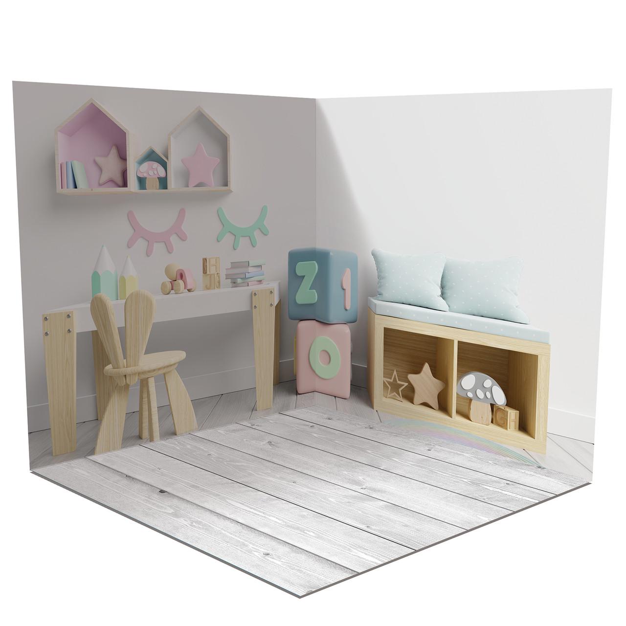 Фотофон вініловий кутовий, 160x160 см Frontlit 450 г/м2 №58077