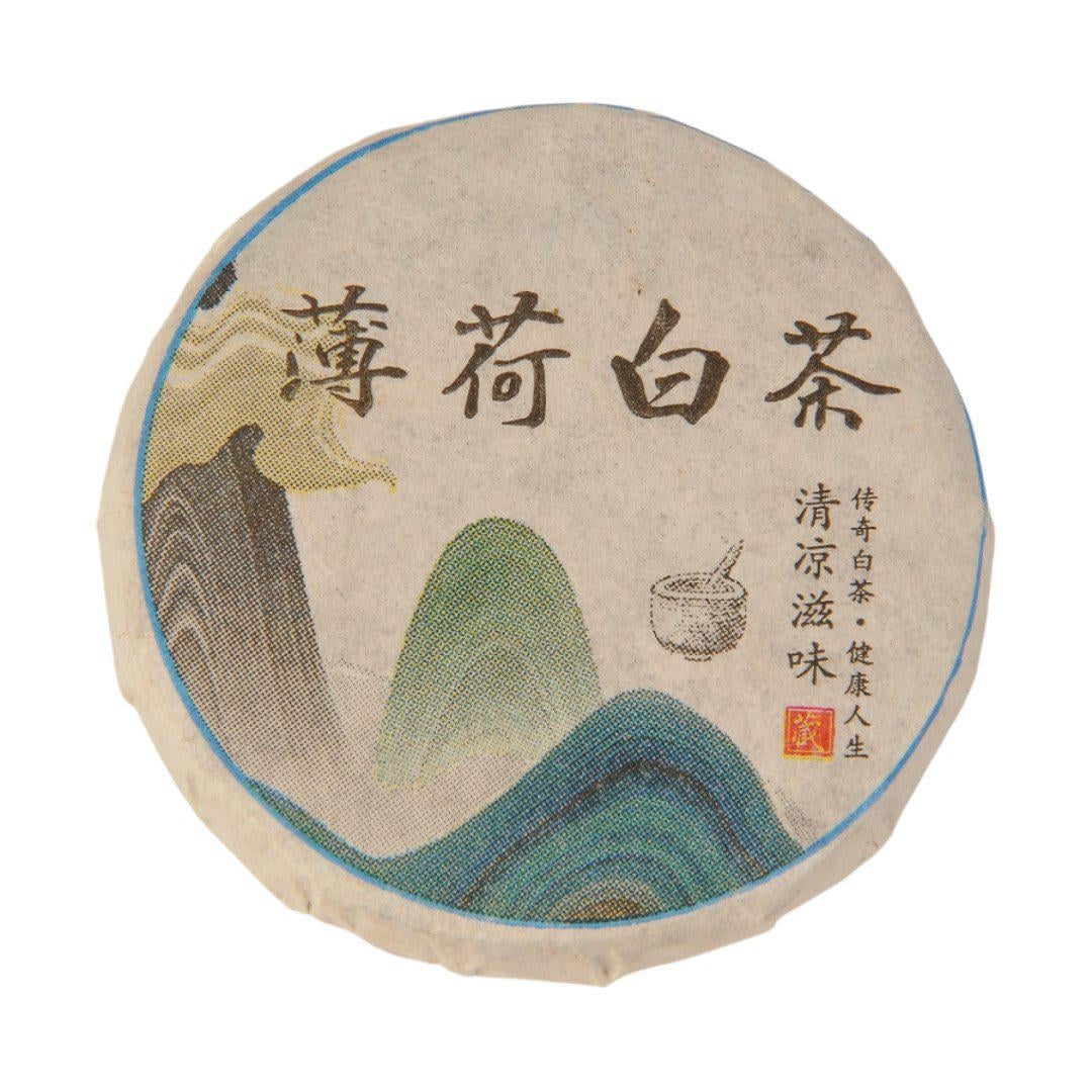 Чай білий з листям м'яти Bohe Bai Cha М'ятна прохолода 7 г (2824400911296)