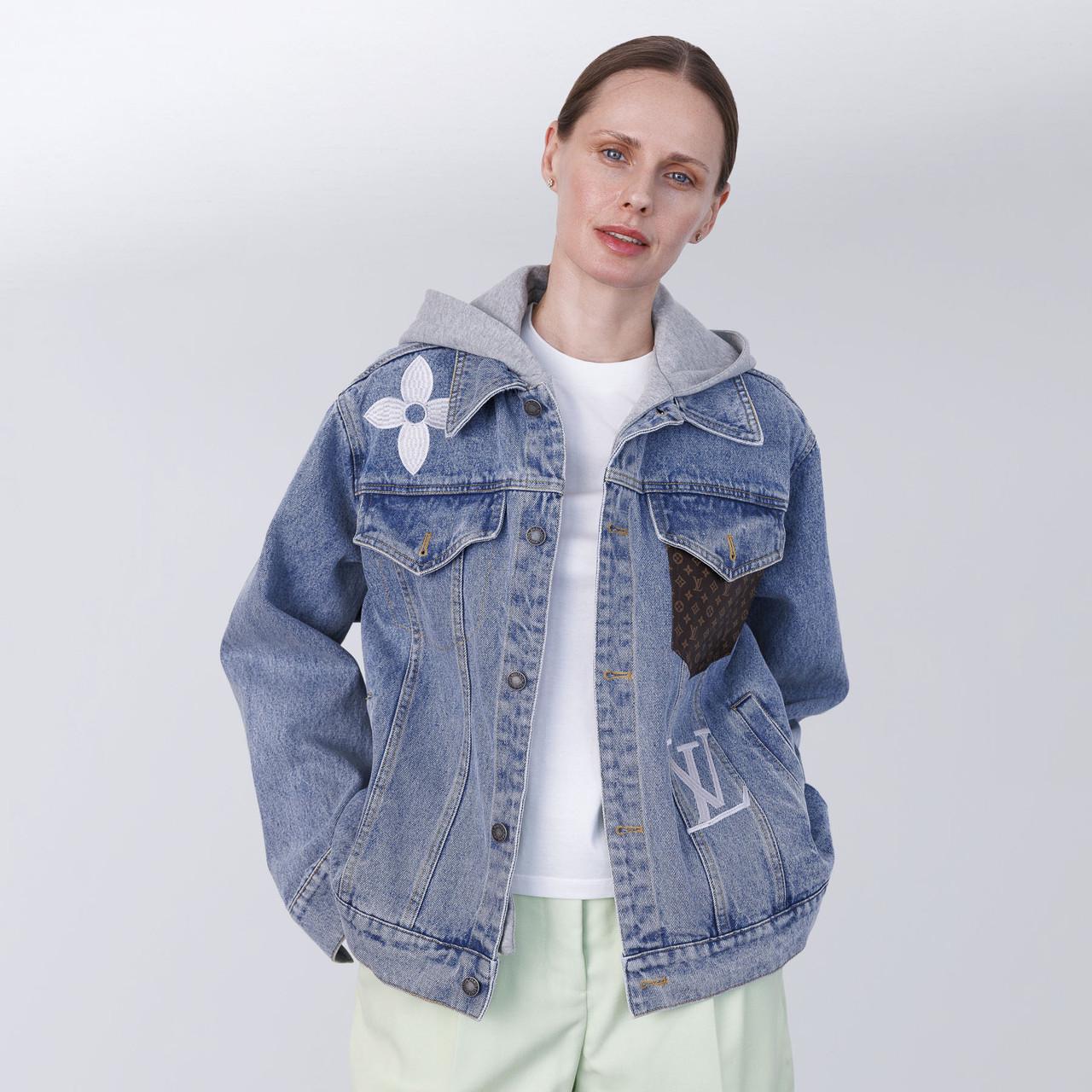 Жакет жіночий джинсовий Louis Vuitton M Синій (2797308591)