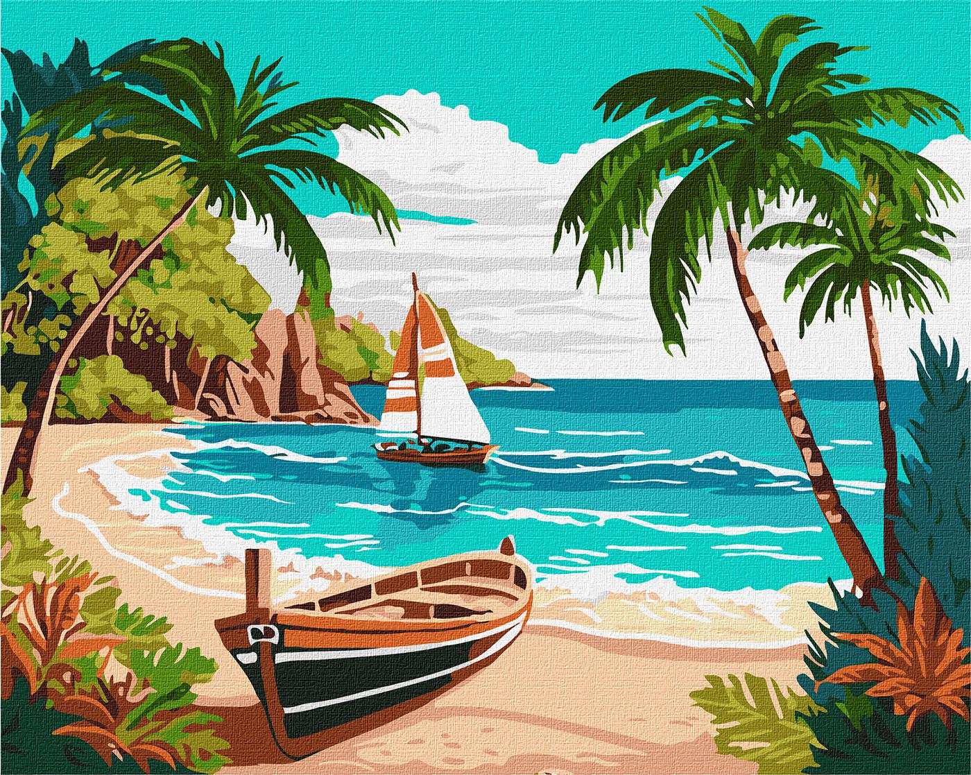 Картина по номерам Идейка Побережье океана 40x50 см (KHO2782)