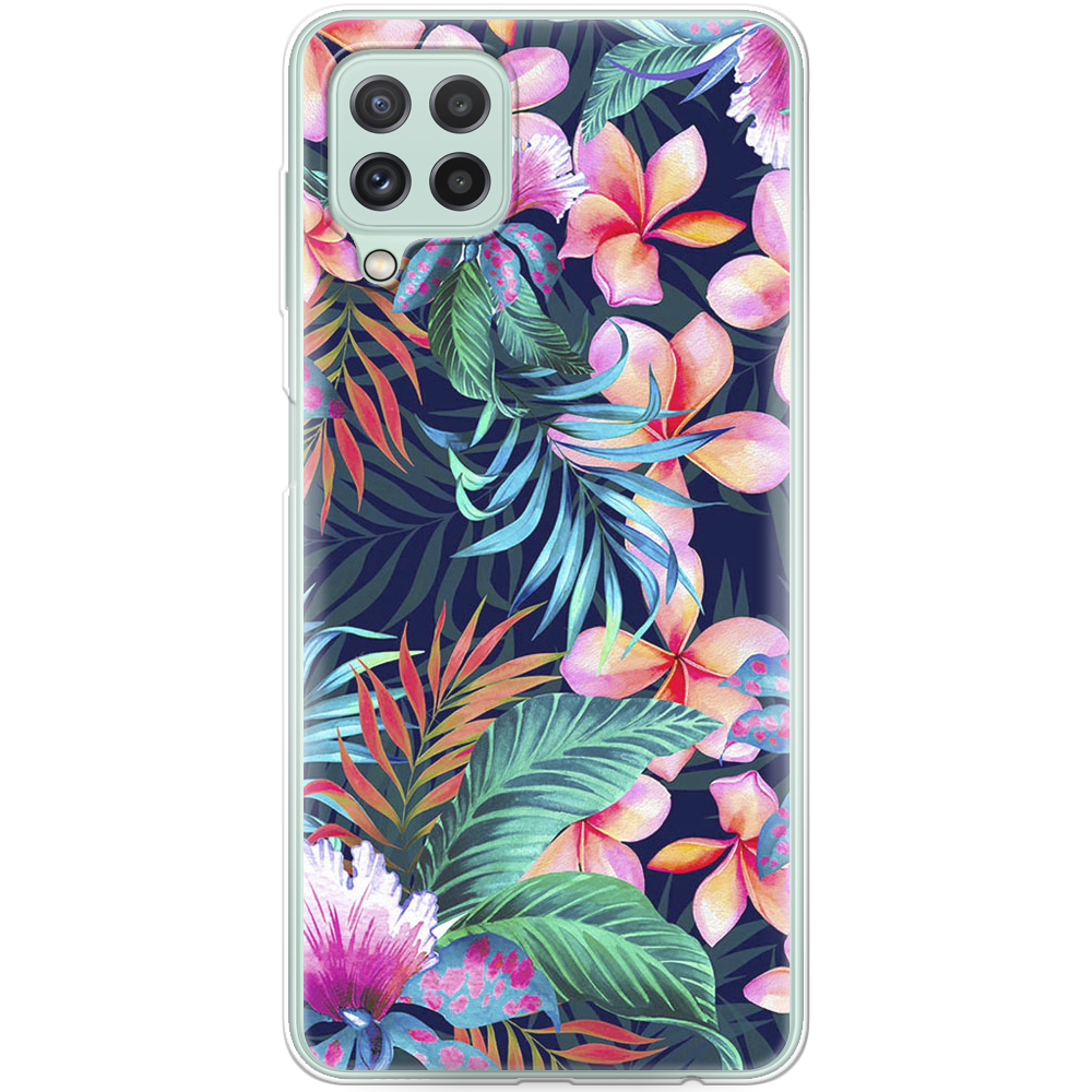 Чохол BoxFace Samsung M325F Galaxy M32 flowers in the tropics Прозорий силікон (42962-up1971-42748)