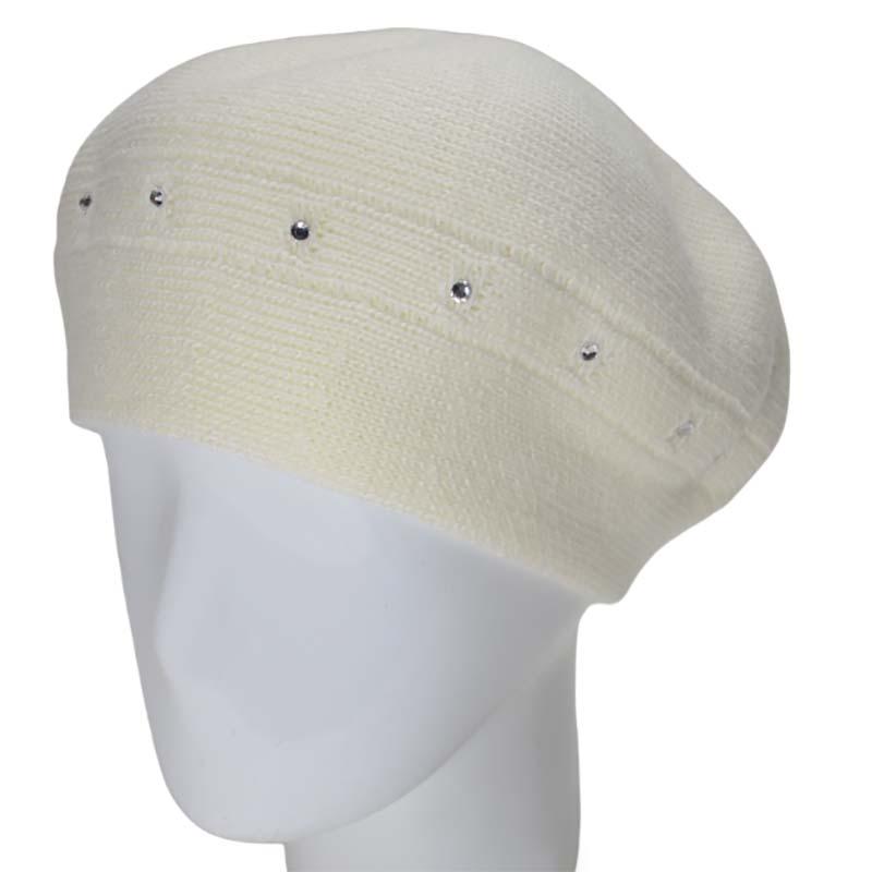 Берет женский Lirus Лорен двойной полушерстяной Молочный (119042)