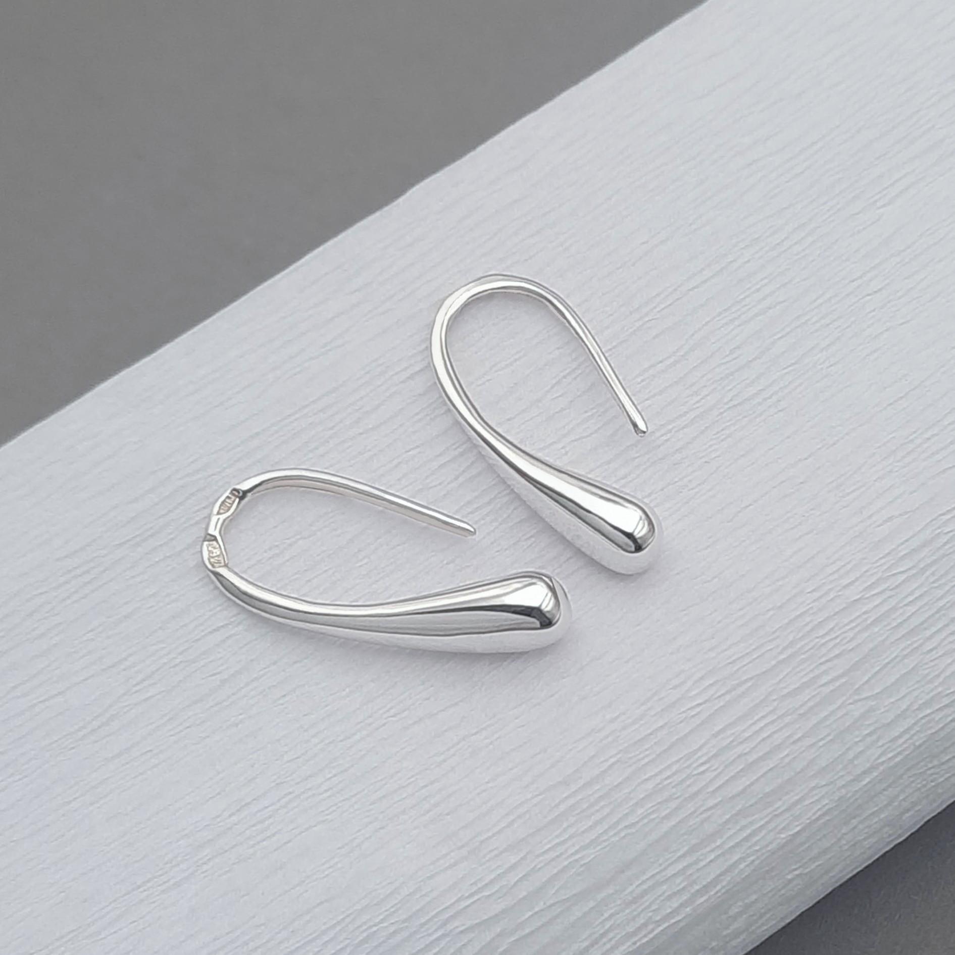 Серебряные серьги Капельки - фото 2 Серебряные серьги Капельки - фото 2