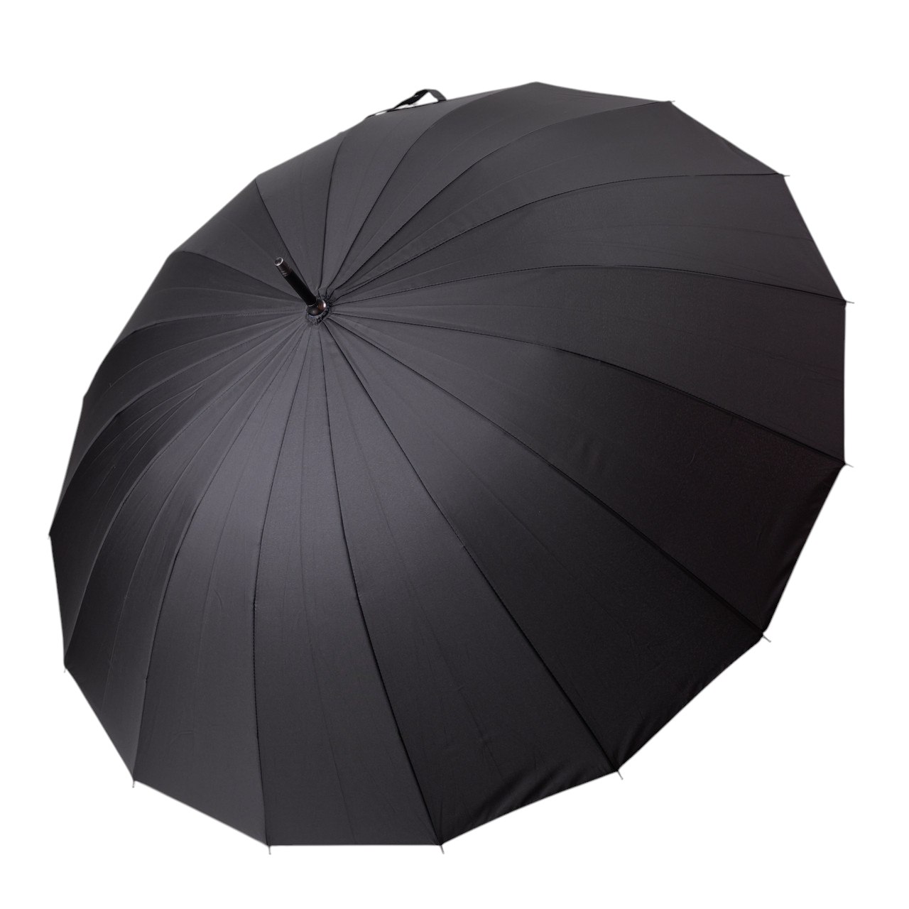 Зонт трость складной полуавтомат купол 16 спиц d 116 см Черный (HP-23-5) - фото 4