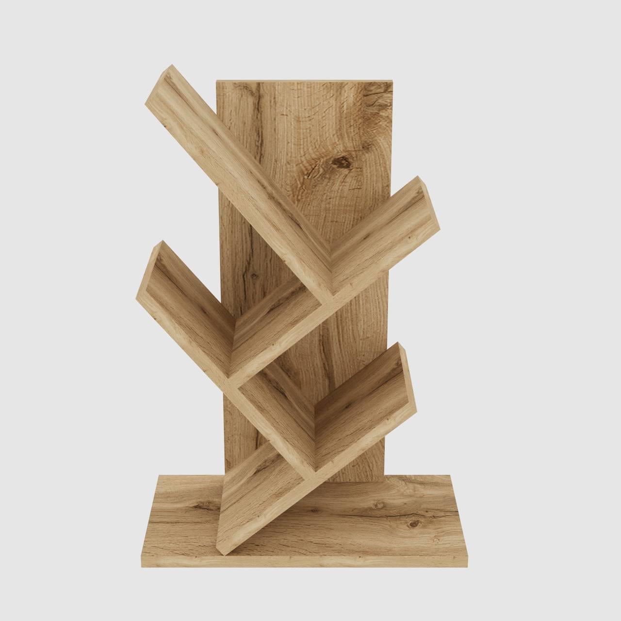 Полка для книг елка Zalizo Modern ДСП 58х40х22 см Дуб Тахо