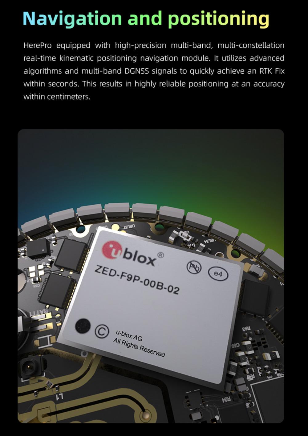Приймач GPS CubePilot HEX HerePro CAN F9P RTK GNSS (54102) - фото 4 Приймач GPS CubePilot HEX HerePro CAN F9P RTK GNSS (54102) - фото 4